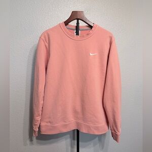 *SOLD* Nike Coral Pink Crewneck 100% Cotton Sweatshirt - Unisex XL